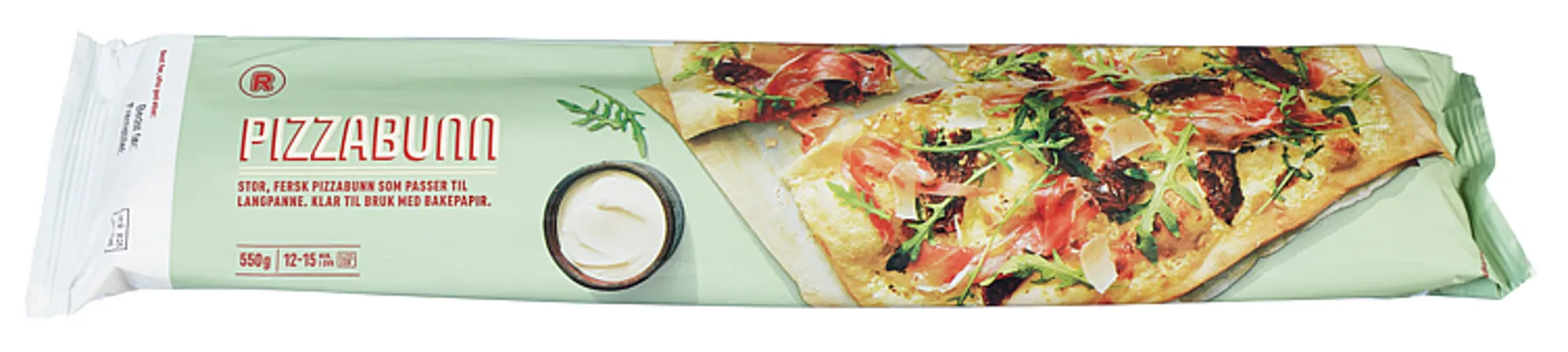 Fersk Pizzabunn 550g