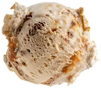 Kuleis Sandwich Toffeeis Med Toffeesaus Og Knuste Sandwichkj