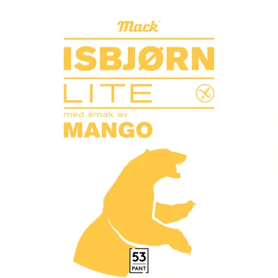 Isbjørn Lite Glutenfri Mango 30l Keykeg