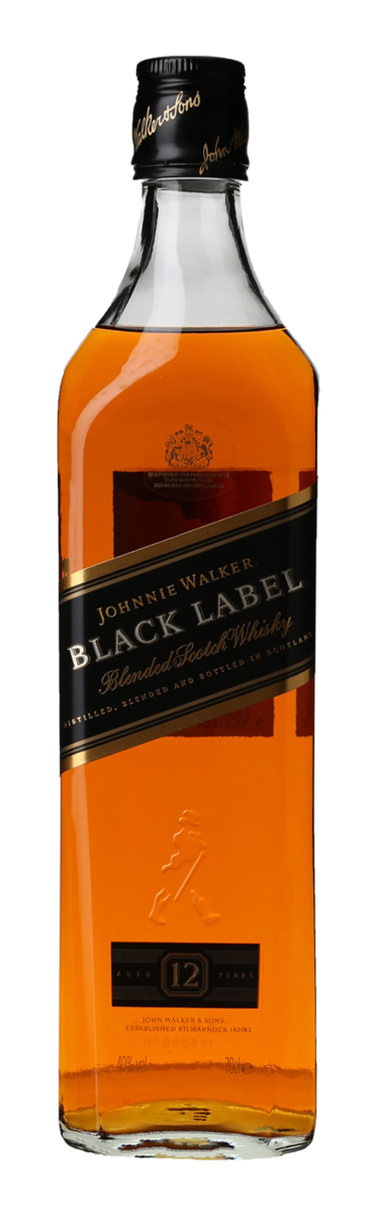 JOHNNIE WALKER BLACK LABEL 40% 70CL