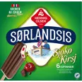 SJOKOKIRSJ 6PK FLØTEIS MED VANILJESMAK, SJOKOLADEOVERTREKK O