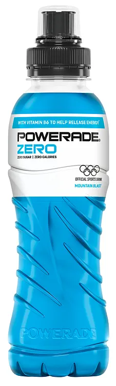 POWERADE ZERO MOUNTAIN BLAST 500ML FLASKE POWERADE ZERO MOUNTAIN BLAST 500ML FLASKE