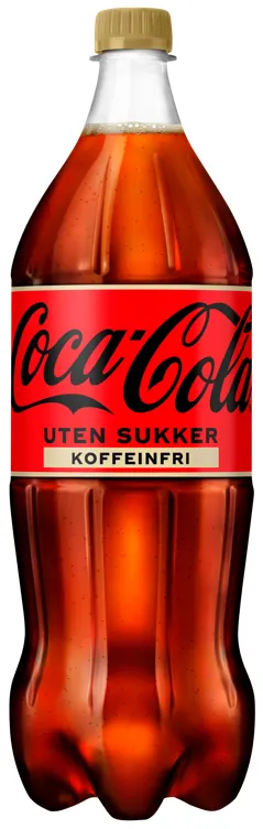 COCA-COLA ZERO SUGAR ZERO CAFFEINE 1.5L FLASKE COCA-COLA ZERO SUGAR ZERO CAFFEINE 1.5L FLASKE