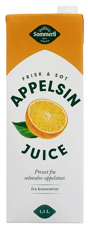 APPELSINJUICE 1.5L SOMMERLI APPELSINJUICE 1.5L SOMMERLI