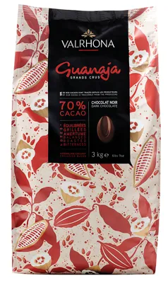 SJOKOLADE MØRK 70% "GUANAJA" 3KG VALRHONA SJOKOLADE MØRK 70% "GUANAJA" 3KG VALRHONA