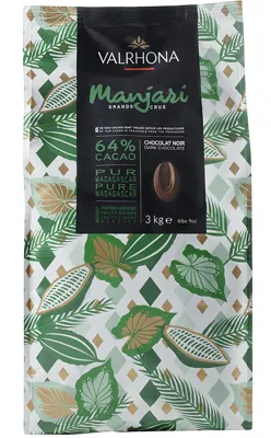 SJOKOLADE MØRK 64% "MANJARI 3KG VALRHONA SJOKOLADE MØRK 64% "MANJARI 3KG VALRHONA