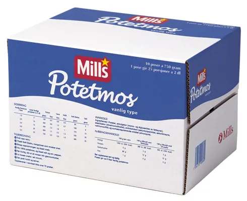 MILLS POTETMOS VANLIG 750G MILLS POTETMOS VANLIG 750G