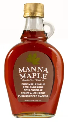 LØNNESIRUP 100% 250ML MANNA MAPLE LØNNESIRUP 100% 250ML MANNA MAPLE