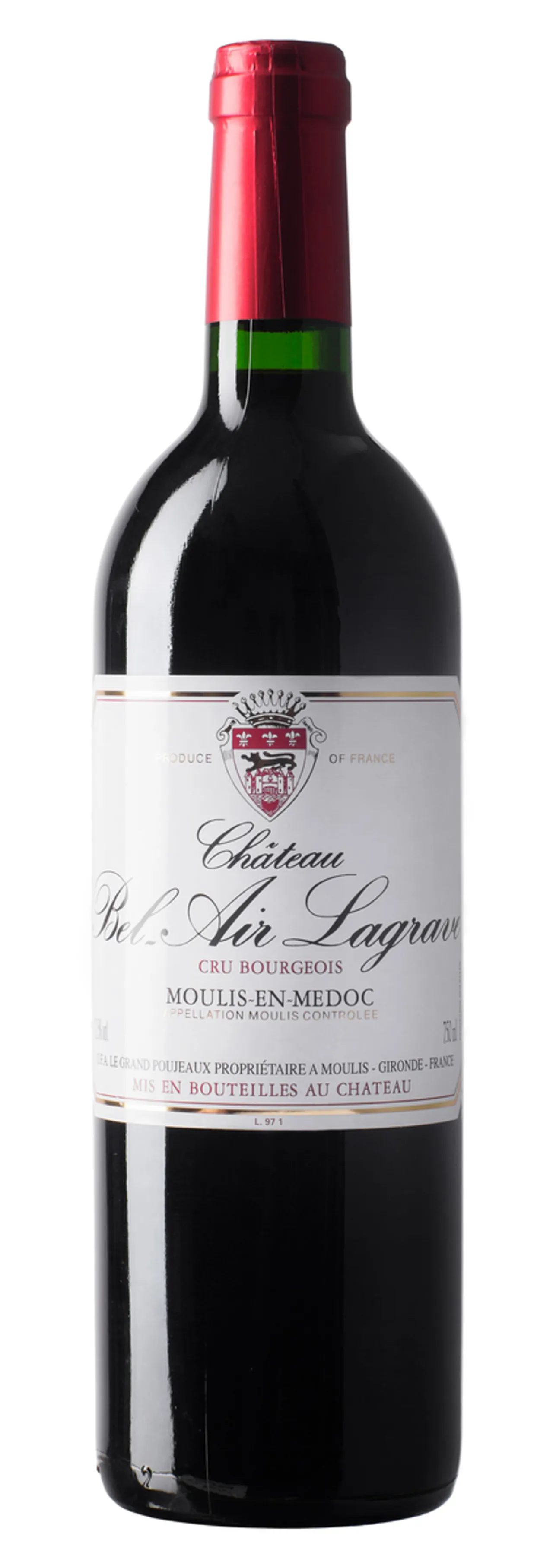 CHATEAU BEL-AIR LAGRAVE 1997 12,5% 75CL