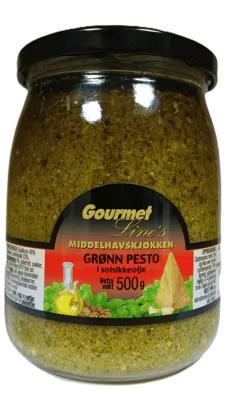 GRØNN PESTO GENOVESE 500G GOURMET LINE GRØNN PESTO GENOVESE 500G GOURMET LINE