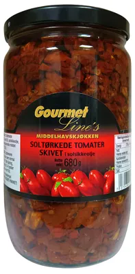 Tomater Soltørket Hakket 680g Gourmet Line