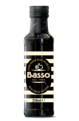 Olivenolje Ex.Virg M Hvitløk 250ml Basso