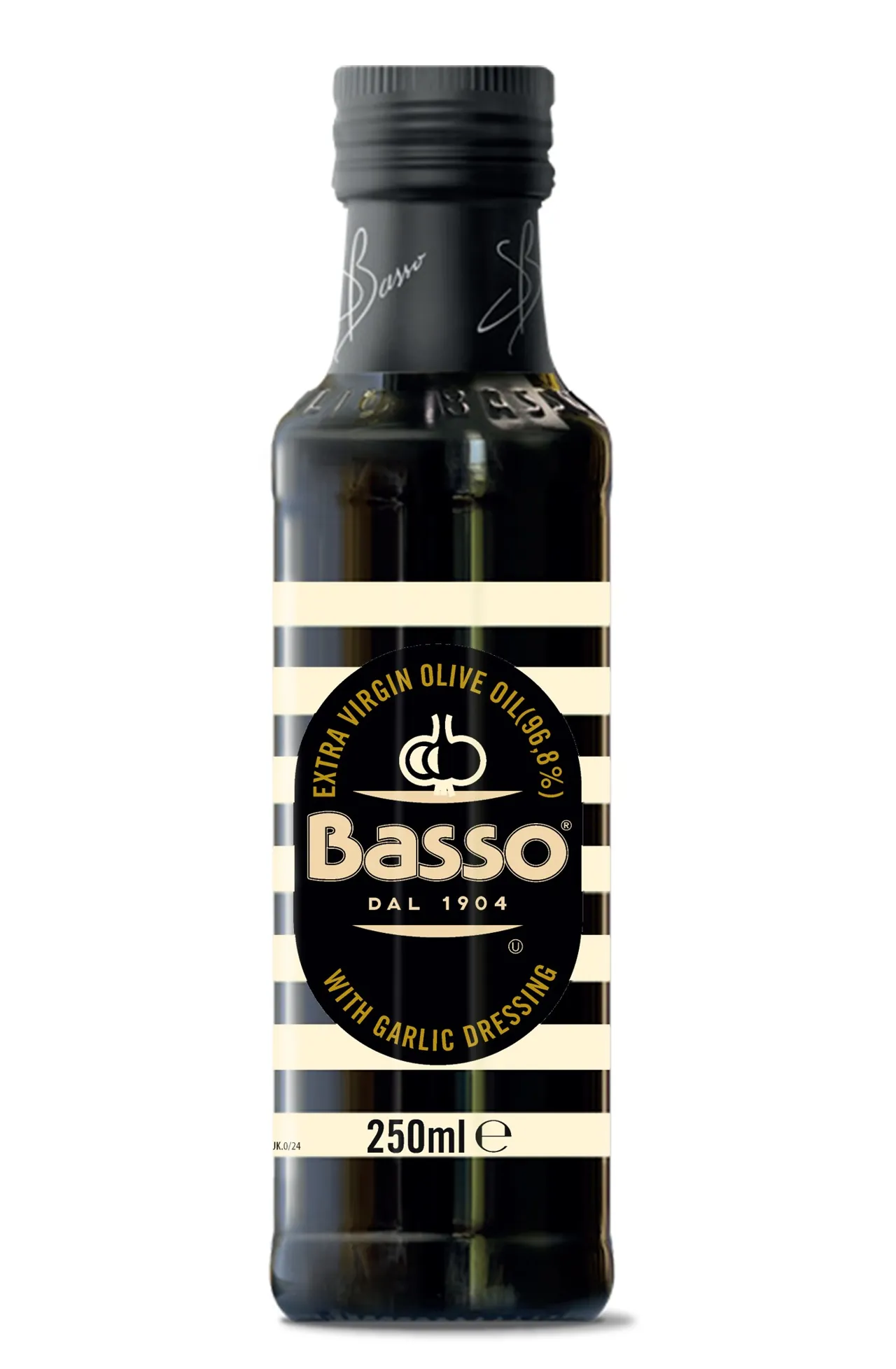 OLIVENOLJE EX.VIRG M HVITLØK 250ML BASSO