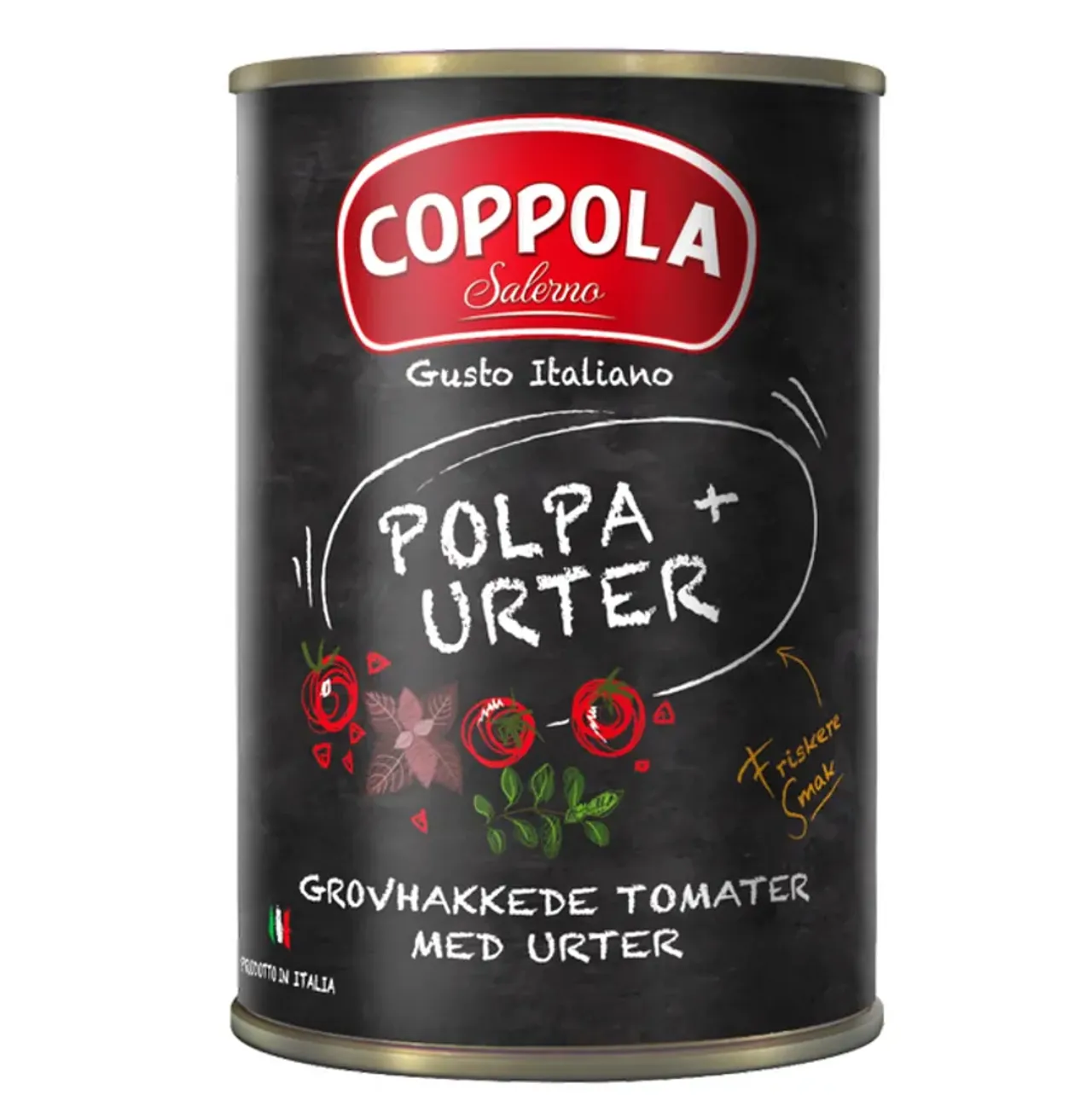 TOMATER GROVHAKKEDE MED URTER BRETT 400G COPPOLA