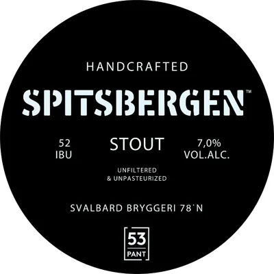 SPITSBERGEN STOUT 7 % 30L PANT SPITSBERGEN STOUT 7 % 30L PANT