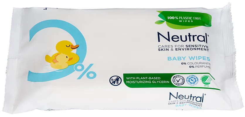 NEUTRAL BABY VÅTSERVIETTER U/PARFYME 52STK NEUTRAL BABY VÅTSERVIETTER U/PARFYME 52STK