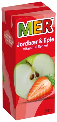Mer Jordbær- Eple 200ml Tetra