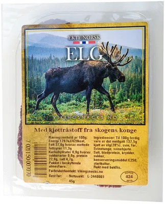 Elgpølse 45g Norske Mat Tradisjoner As