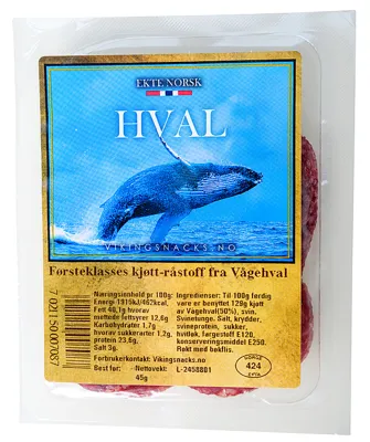 HVALPØLSE 45G NORSKE MAT TRADISJONER AS HVALPØLSE 45G NORSKE MAT TRADISJONER AS