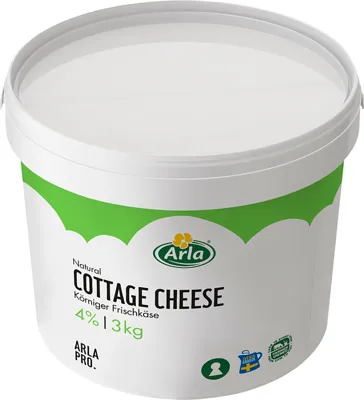 ARLA PRO COTTAGE CHEESE 4% 3KG ARLA PRO COTTAGE CHEESE 4% 3KG