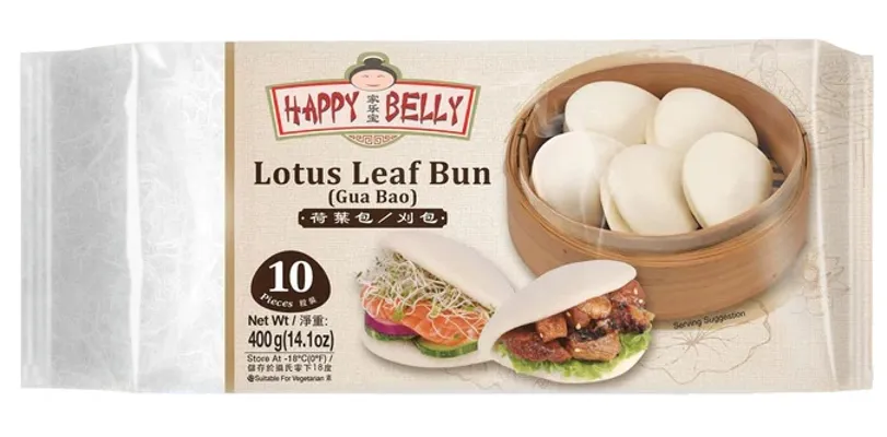 Lotus Leaf Bun Gua Bao 400g Happy Belly
