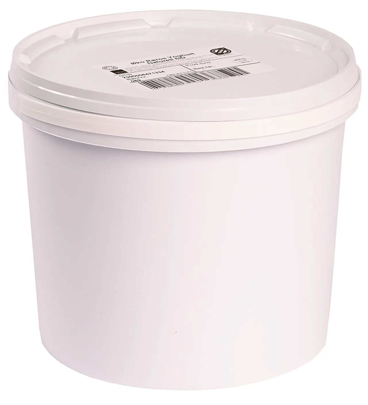 ØKO RØROS YOGHURT JORDBÆR OG RABARBRA 5KG SPANN