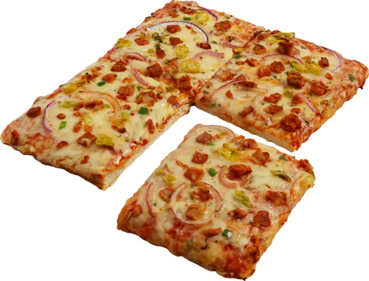 STABBURET FIRKANTPIZZA SPICY BBQ CHICKEN 12X700G STABBURET FIRKANTPIZZA SPICY BBQ CHICKEN 12X700G
