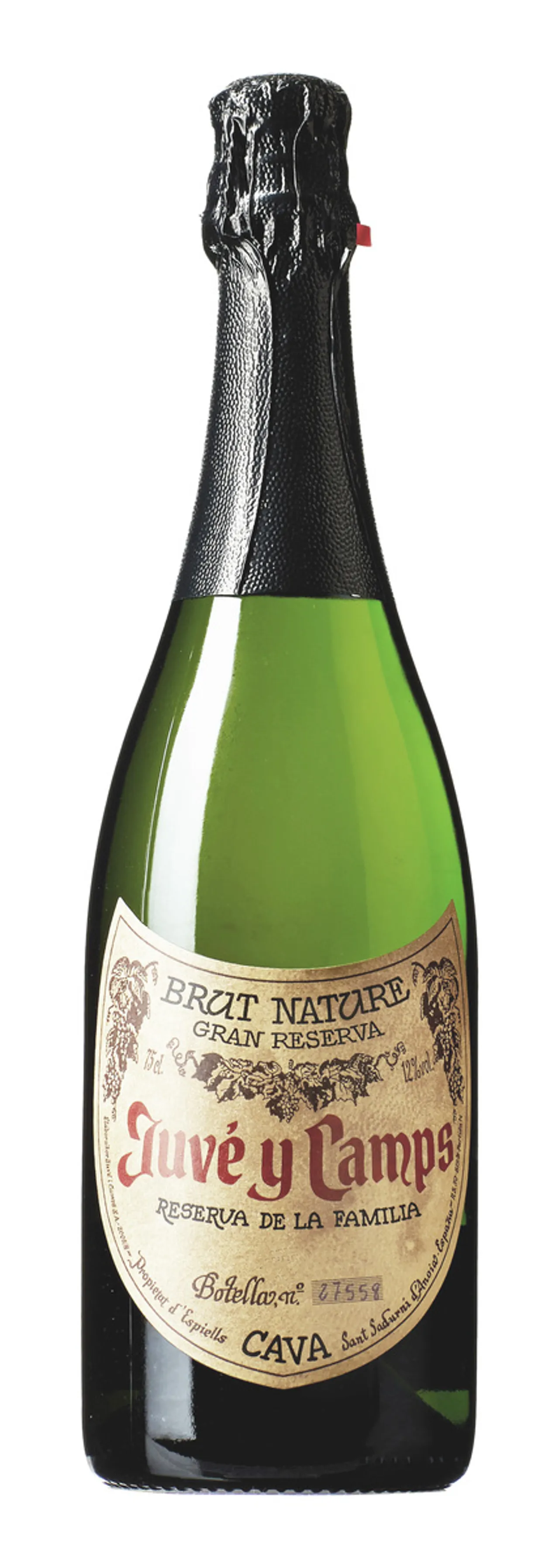 JUVÉ Y CAMPS RESERVA DE LA FAMILA BRUT NATURE CAVA 12% 75CL