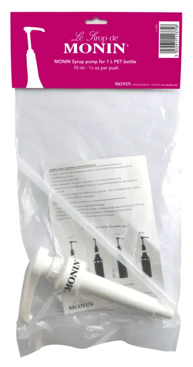 MONIN PUMPE TIL PET FLASKE DOSERING 10ML MONIN PUMPE TIL PET FLASKE DOSERING 10ML