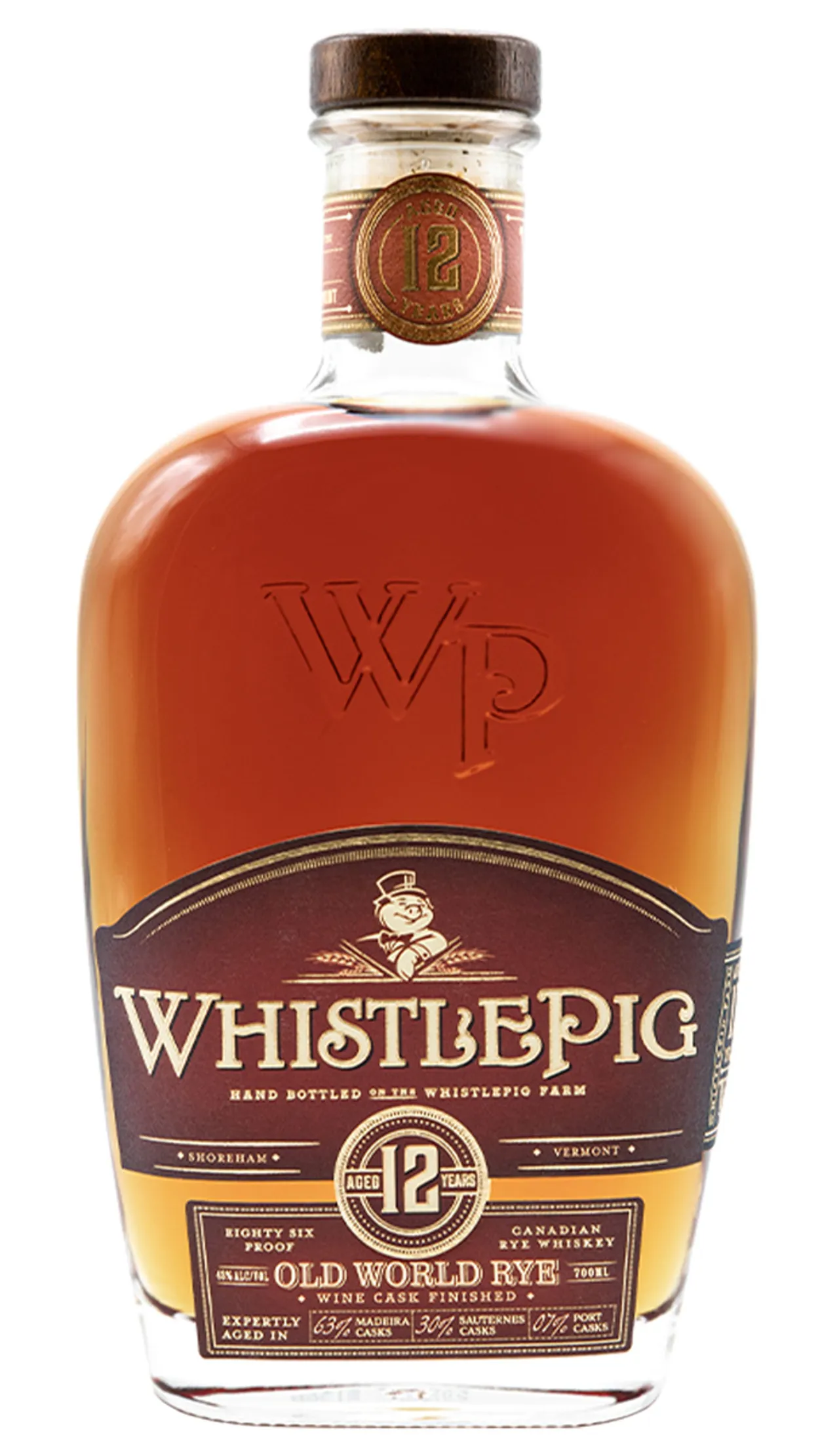 WHISTLE PIG YEARS GIFTBOX FW 2012 43% 70CL