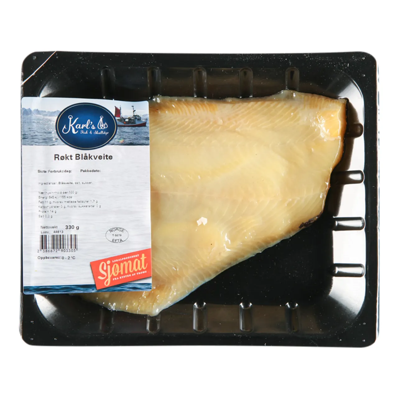 RØKT BLÅKVEITEFILET 400G KARLS FISK & SKALLDYR