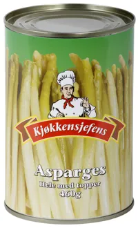 Asparges Hele M/Topp 430g Kjøkkensjefens