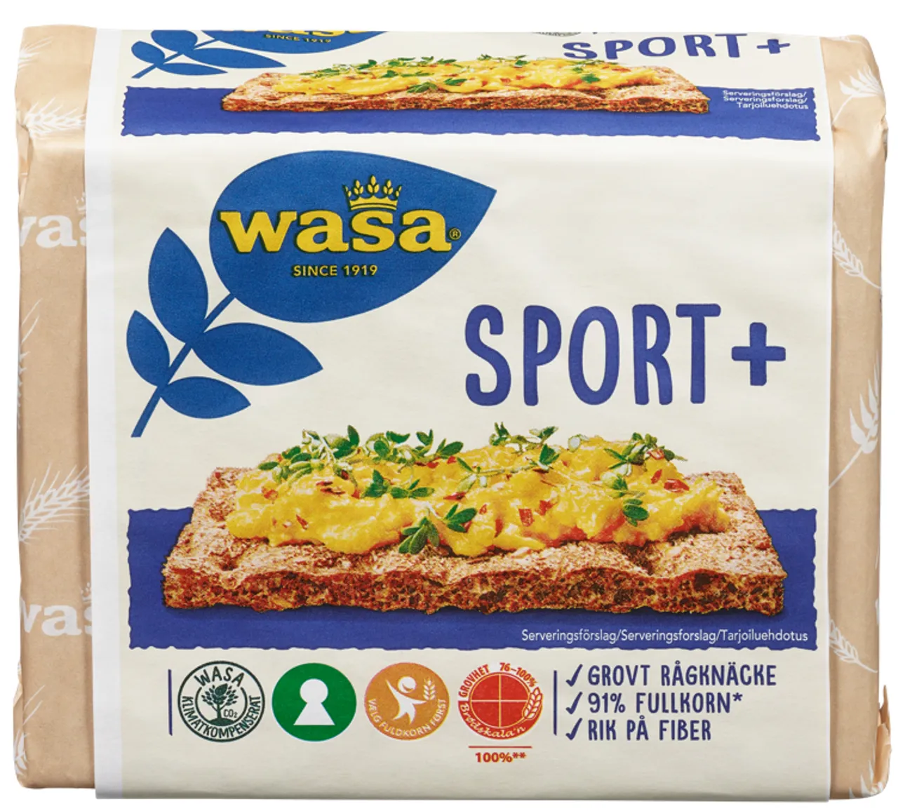 WASA KNEKKEBRØD SPORT+ 210G