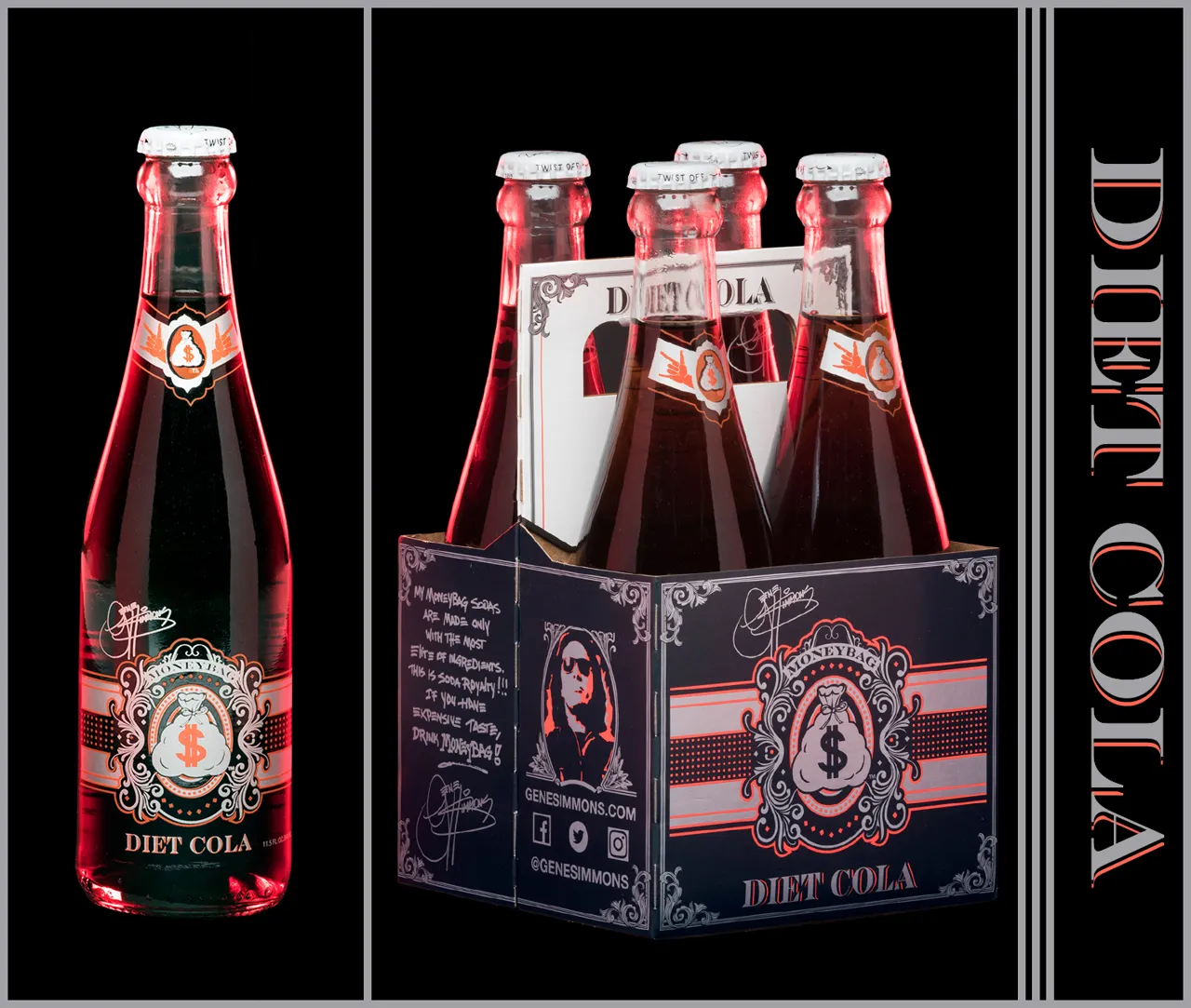 MONEYBAG DIET COLA 24x34CL
