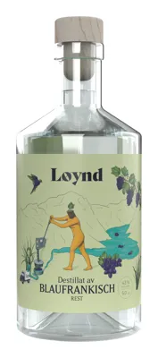 LØYND DESTILLAT AV BLAUFRANSKISCH 43% 50CL LØYND DESTILLAT AV BLAUFRANSKISCH 43% 50CL