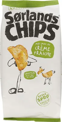 Sørlandschips Original Crème Frache 200g