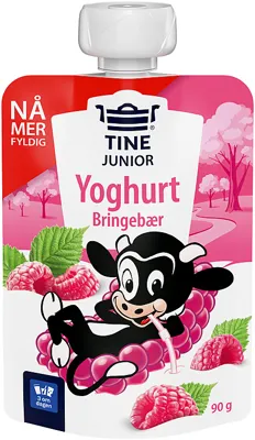 Junior Yoghurt Bringebær 90g Tine