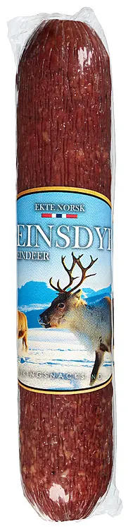 REINSDYRPØLSE 200G VIKINGSNACKS REINSDYRPØLSE 200G VIKINGSNACKS