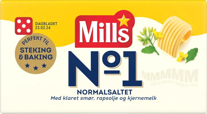 Mills No1 Normalsaltet 500g