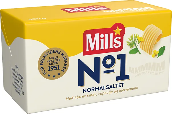 MILLS NO1 NORMALSALTET 500G MILLS NO1 NORMALSALTET 500G