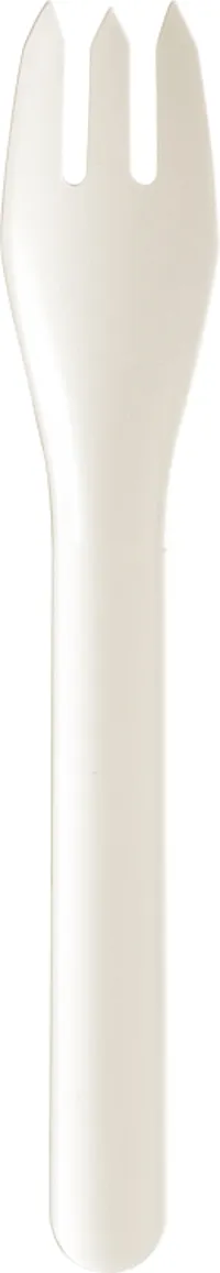 Gaffel Pluma Papir 16cm Hvit