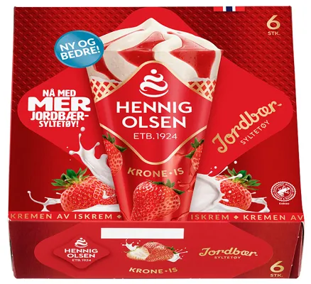 KRONE-IS JORDBÆR 6STK MULTIPACK KRONE-IS JORDBÆR 6STK MULTIPACK