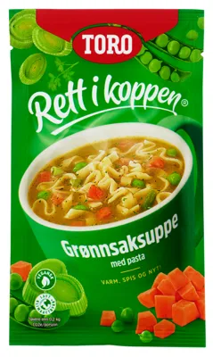 TORO RIK GRØNNSAK&PASTASUPPE 20G TORO RIK GRØNNSAK&PASTASUPPE 20G