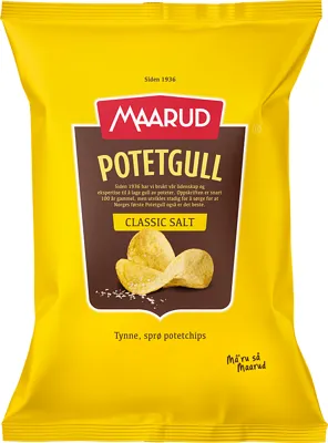 Potetgull Classic Salt 240g Maarud