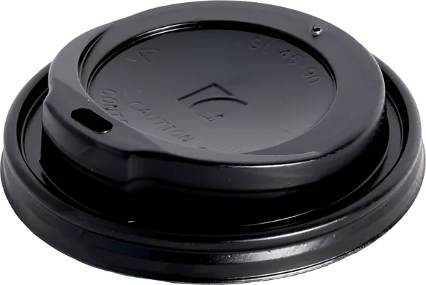 Lokk Til Kaffebeger 8oz, Sort Ø80mm, 1000 Stk