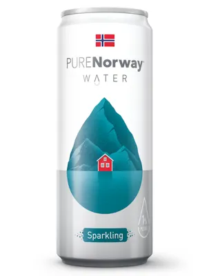 PURE NORWAY WATER SPARKLING WATER 33CL PURE NORWAY WATER SPARKLING WATER 33CL