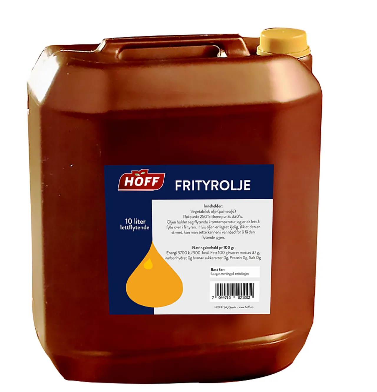 HOFF FRITYROLJE KANNE 10LTR