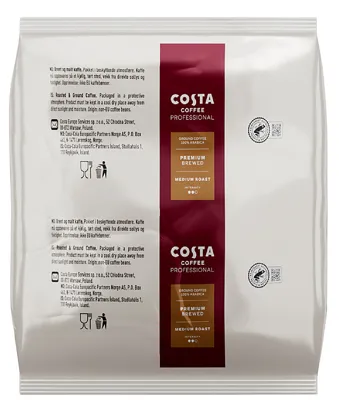 Costa Premium Brewed Medium Roast Filter Coffee Roast And Gr