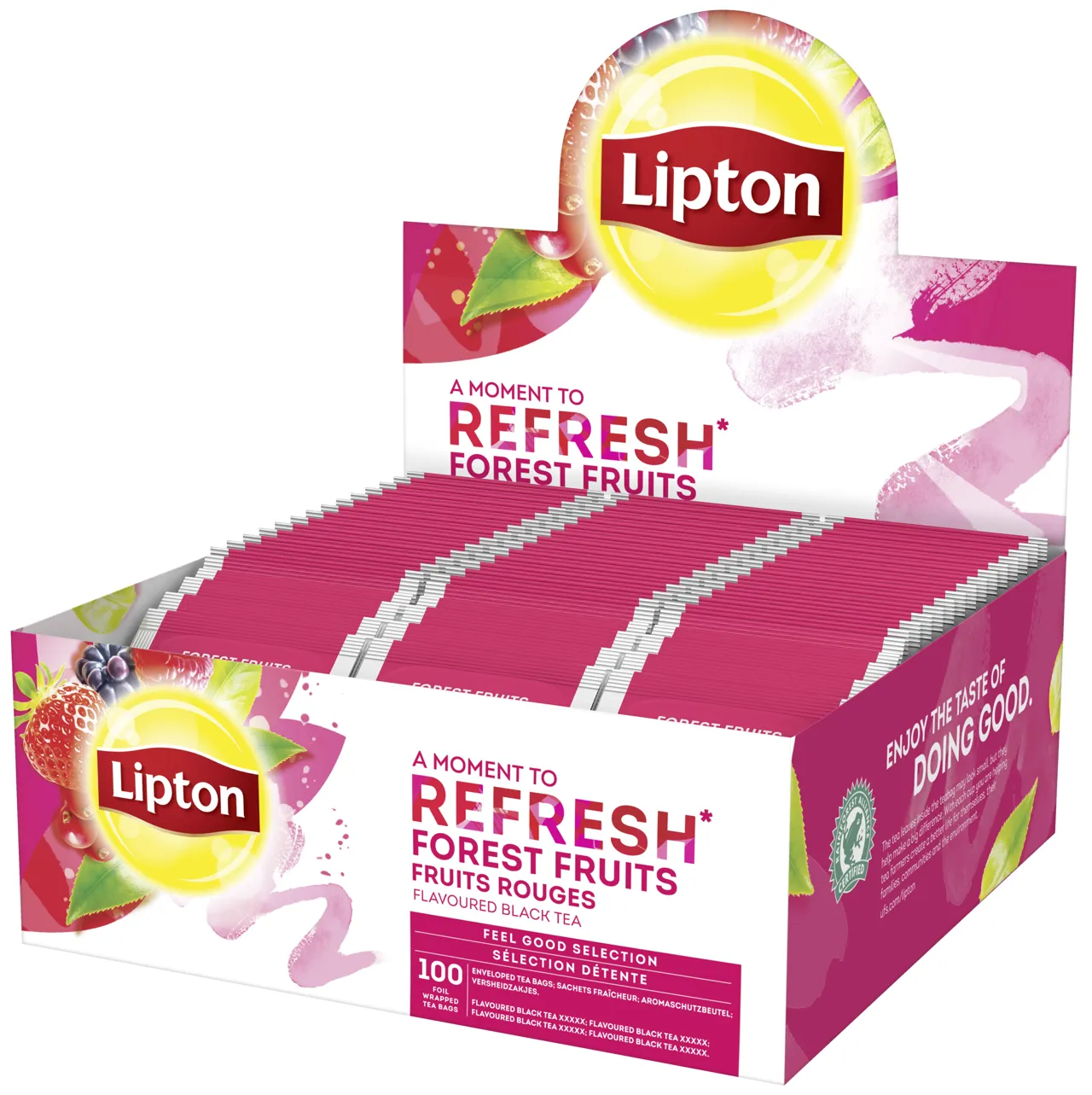 LIPTON FOREST FRUIT TEA 160G 100BG