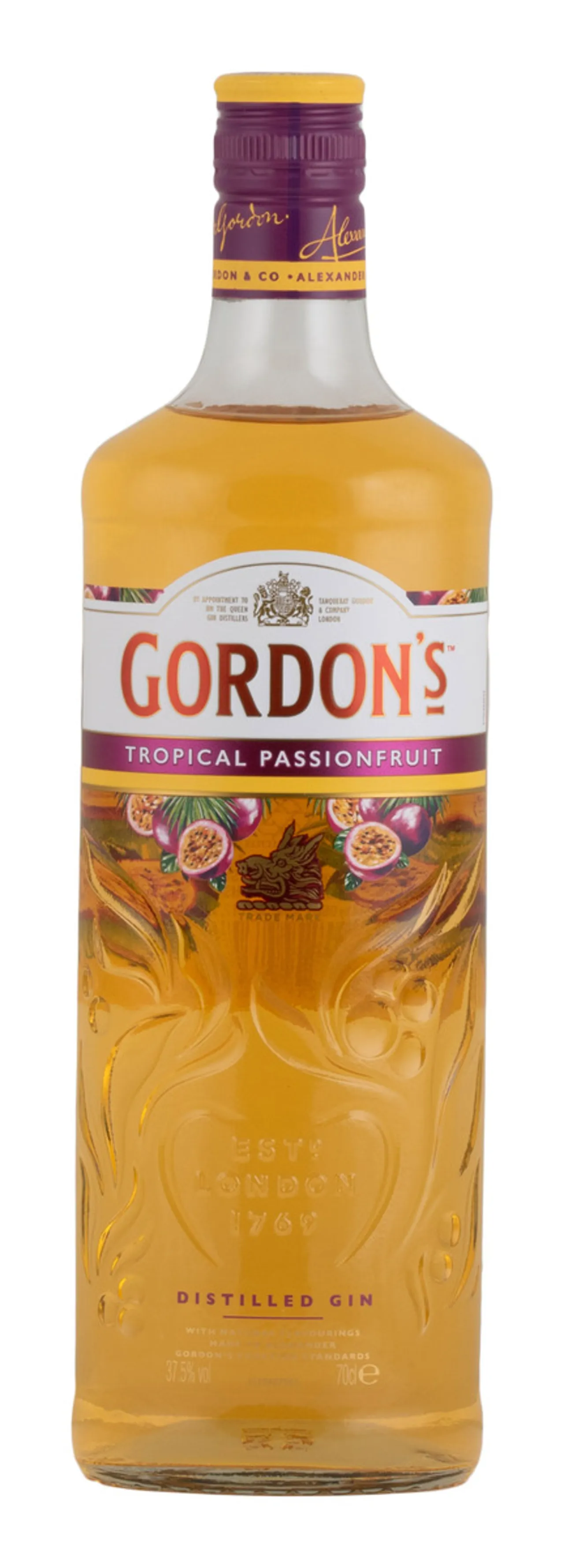 GORDON'S TROPICAL PASSIONFRUIT 37,5% 70CL